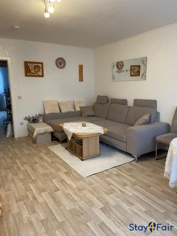 cozy living room in 3 room apartment near Hannover exhibition center