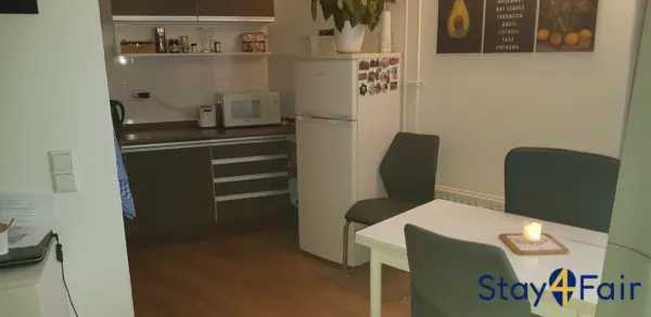 compact apartment with bedroom and living studio near Hannover fairground