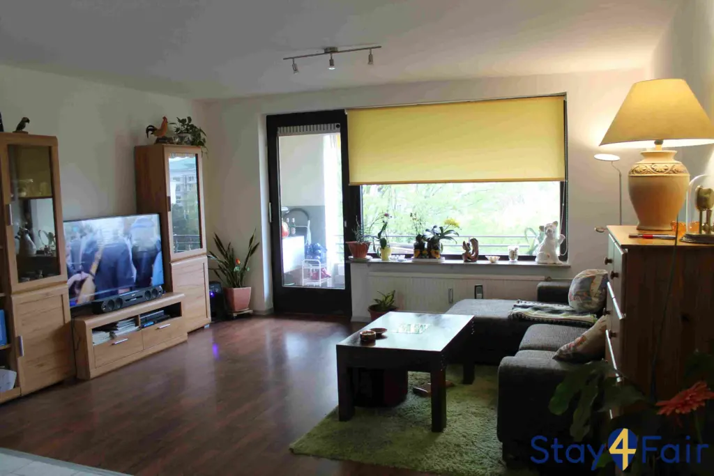 living room in 3 room apartment Laatzen near Hannover exhibition center