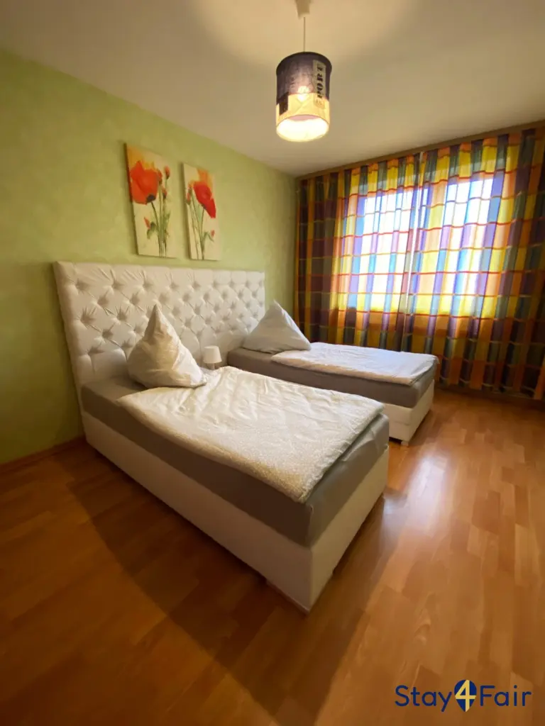 bedroom in apartment near Hannover city center
