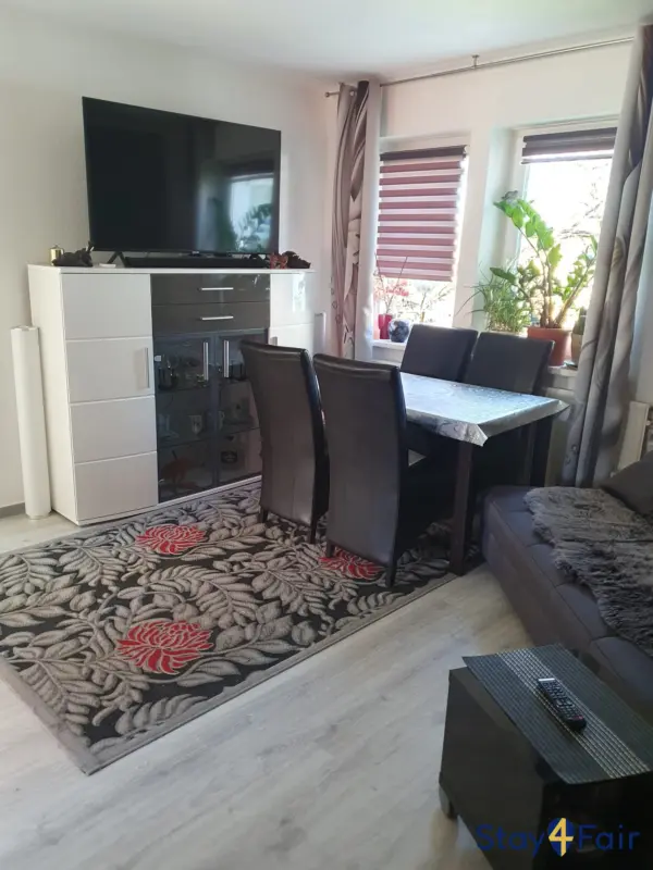 living room in 3 room apartment near Hannover Messe exhibition center