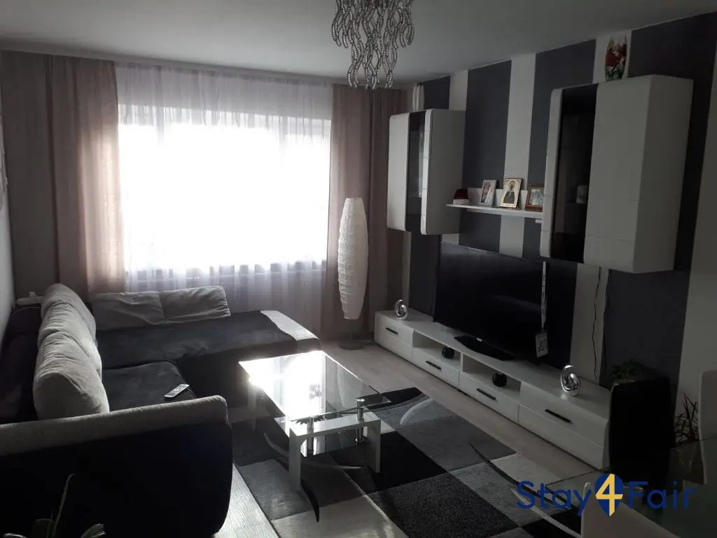 living room in 3 room apartment near Hannover exhibition center