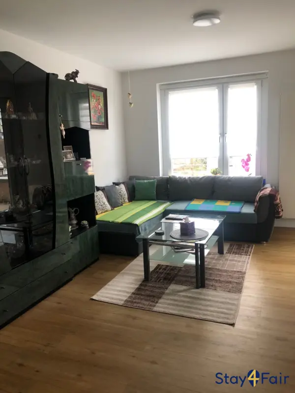 living room in 2 room apartment near Hannover Messe