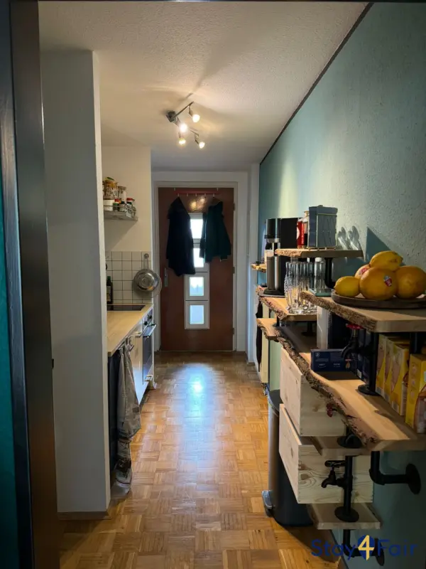 simple living space in apartment near Hannover Messe