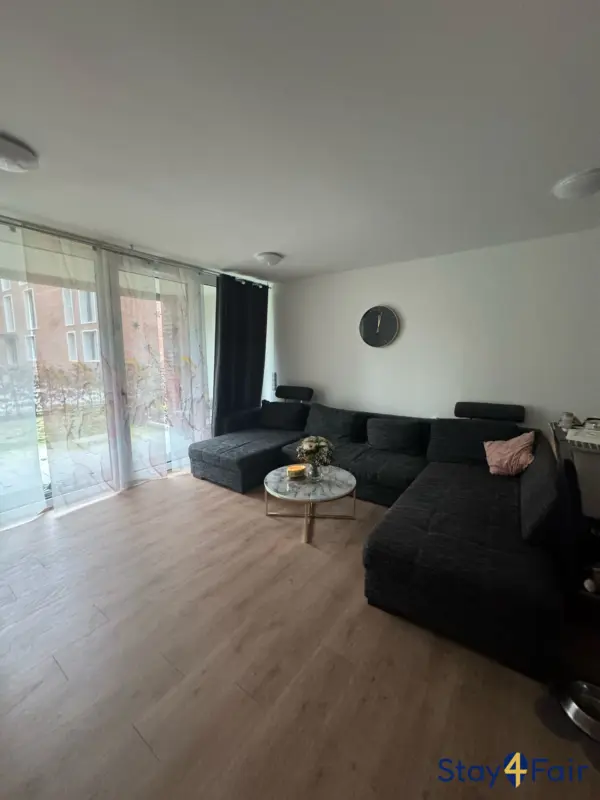 modern living room in apartment near Hannover Messe Ost entrance