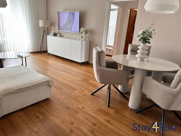 modern living room in apartment near Hannover Messe Ost