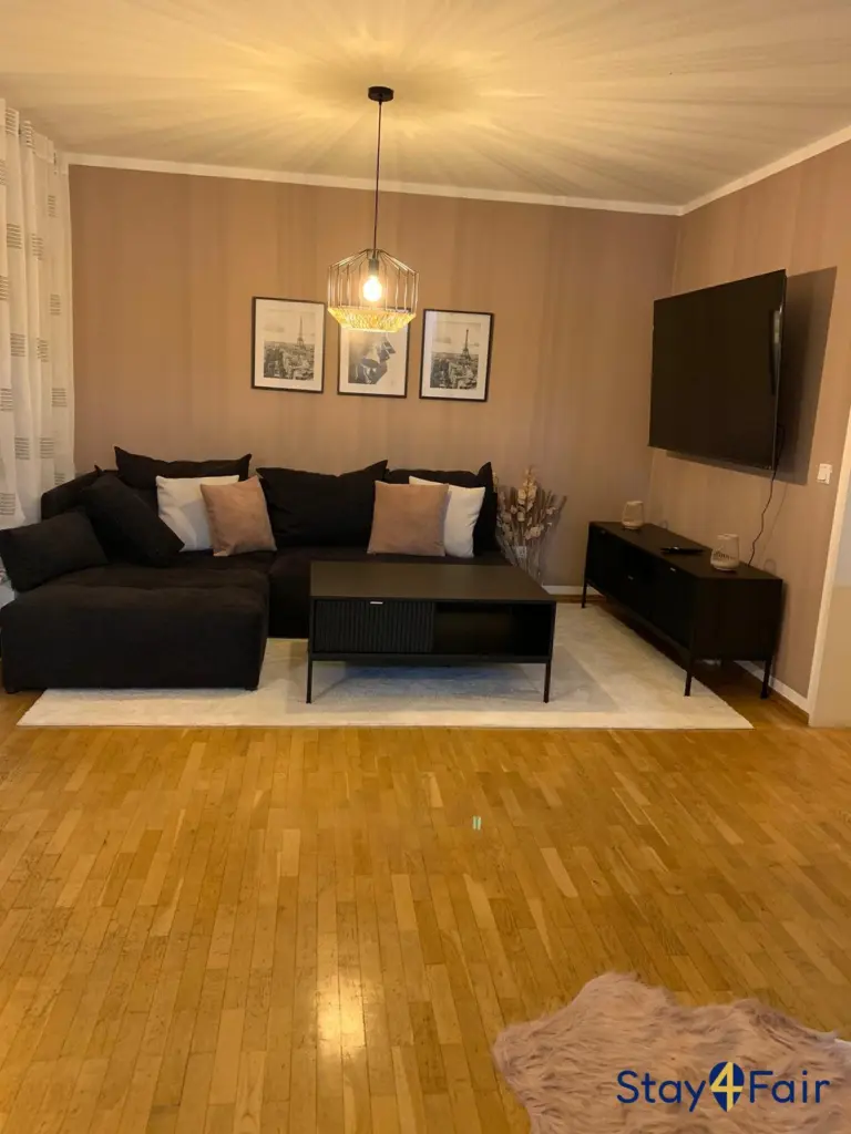 cozy living room in apartment directly near Hannover Messe