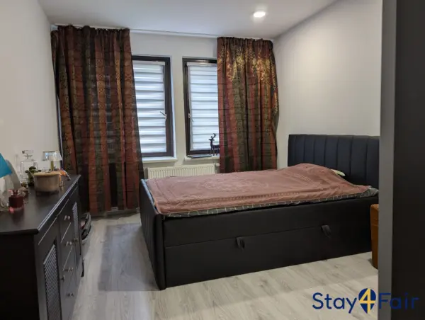 bedroom in apartment with access to Hannover Messe Nord